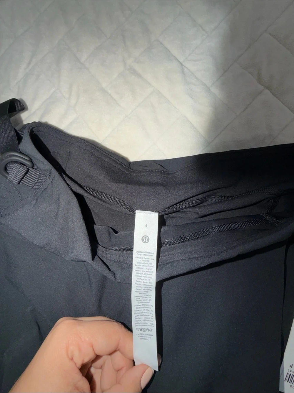 lululemon athletica Black Performance A-Line Skort